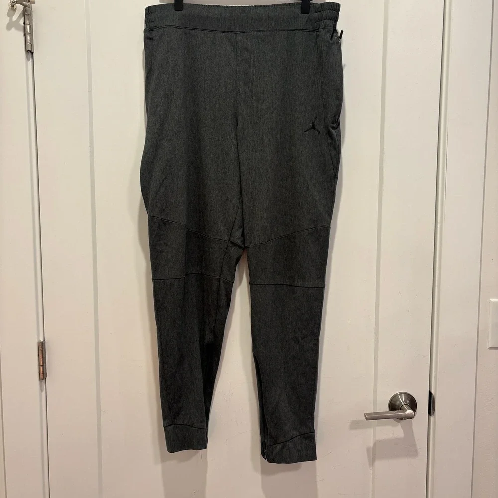 Jordan Mens Dri-FIT Tapered Joggers Charcoal Gray Heather Sweatpants XL 612